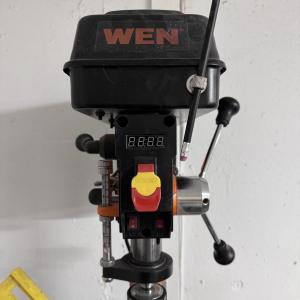 Photo of Starting Price Reduced! WEN Bench Press Drill- with custom stand and contents of