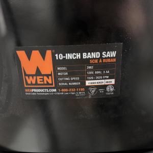 Photo of Starting Price Reduced! WEN 10" Band Saw- with all shown accessories