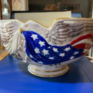 Photo of Very Rare Lenox Freedom's Heritage Bowl 2003 Hand Painted Limited Edition 20/250