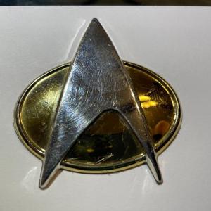 Photo of Lot #1 Star Trek Sterling Silver .925 (Dated 1992) Insignia 2-1/4" x 2-3/8" as P