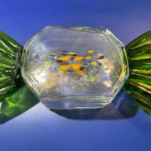 Photo of Vintage Hand-Blown Art Glass Hard Candy Decor in New Never Used Condition.