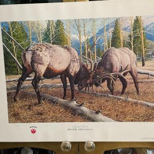 Photo of Alpine Arena Lithograph by Lee Cable Artist Signed 759/950 18" x 24" Unframed Sh