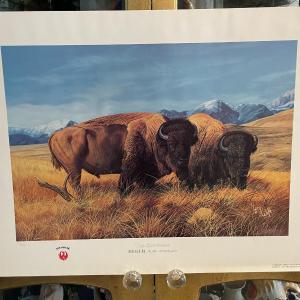 Photo of The Survivors Lithograph by Larry Wolfe Artist Signed 758/950 18" x 24" Unframed