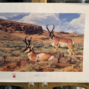 Photo of Midday Repose Lithograph by Leon Parson Artist Signed 759/950 18" x 24" Unframed