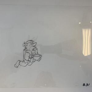 Photo of The Flintstones original hand drawn artwork for cartoon