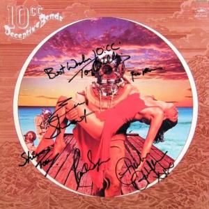 Photo of 10cc signed "Deceptive Bends" album. GFA Authenticated