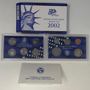 Photo of United States Mint Silver Proof Set 2002 w/ COA