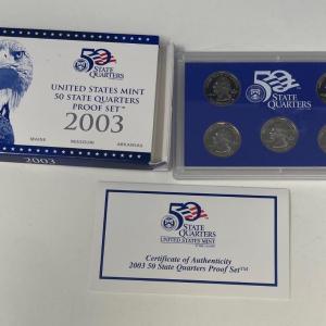 Photo of United States Mint 50 State Quarters Proof Set 2003 w/ COA