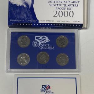 Photo of United States Mint 50 State Quarters Proof Set 2000 w/ COA