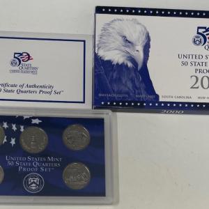 Photo of United States Mint 50 State Quarters Proof Set 2000 w/ COA