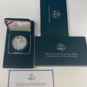 Photo of Yellowstone National Park Commemorative Coin Program 1999 Proof Silver Set w/ CO
