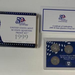 Photo of United States Mint 50 State Quarters Proof Set 1999 w/ COA