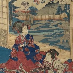 Photo of Signed KUNIYOSHI (1797 - 1861) Japanese Woodblock Print