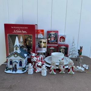 Photo of LOT 111S: Beautiful Christmas Decor/Ornaments - Department 56, Lenox, Hallmark &