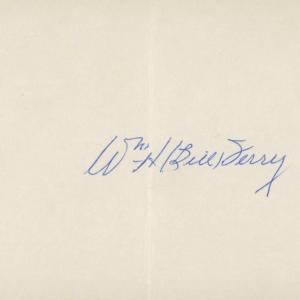 Photo of Bill Terry original signature