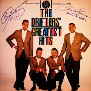 Photo of The Drifters' Greatest Hits signed album