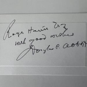 Photo of Douglas Abbott original signature 