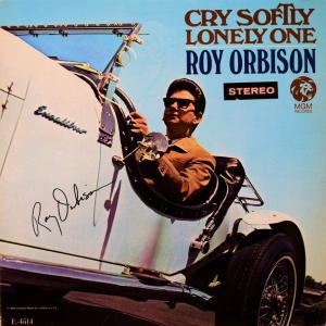 Photo of Roy Orbison signed Cry Softly Lonely One album