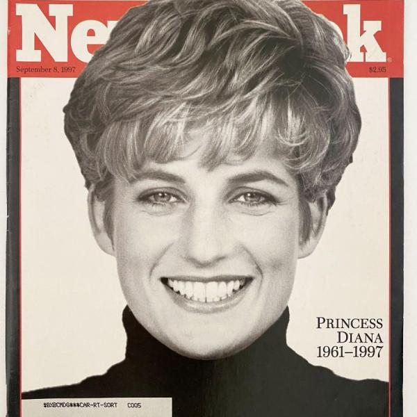 Photo of Princess Diana Newsweek magazine dated September 8, 1997