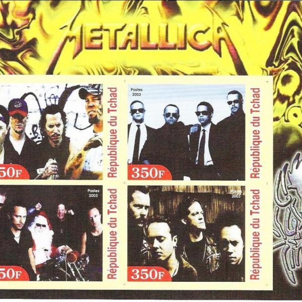 Photo of Metallica - Republic of Chad Stamp Sheet