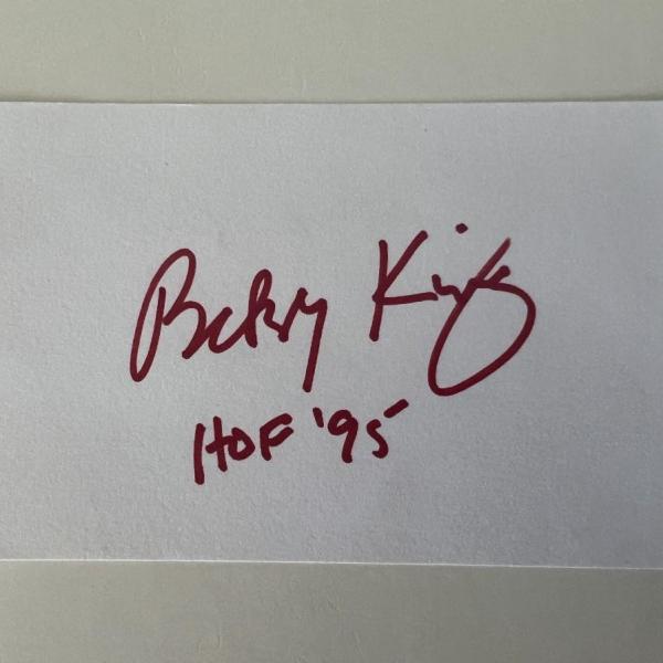 Photo of Golf HOF Bobby King original signature 