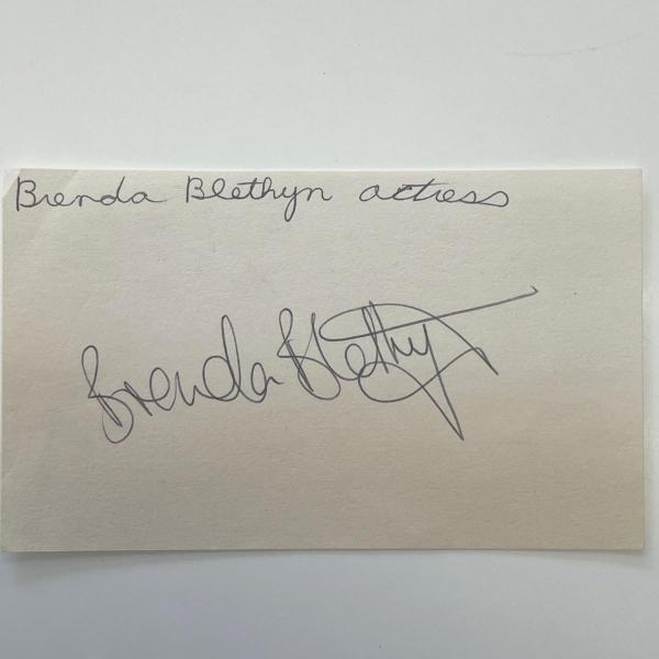 Photo of Actress Brenda Blethyn original signature