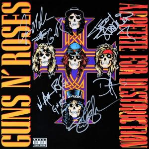 Photo of Guns N' Roses signed Appetite For Destruction album 