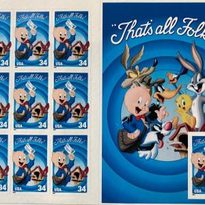 Photo of Looney Tunes Porky Pig stamps