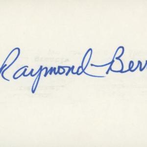 Photo of Raymond Berry original signature