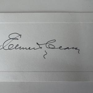 Photo of Elmer T. Clark original signature 