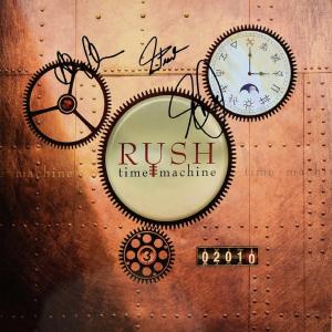Photo of Rush signed Time Machine Tour Book