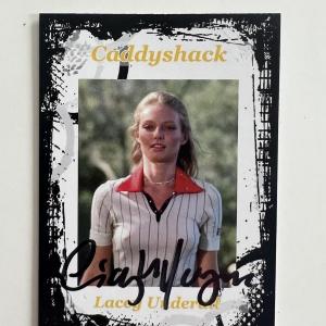 Photo of Caddyshack Cindy Morgan signed trading card. 