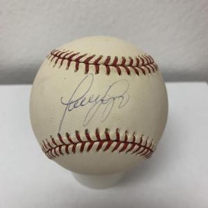 Photo of Luis Sojo signed baseball