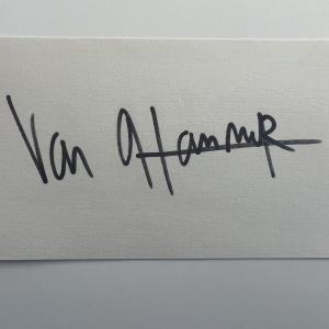 Photo of Van Hammer
original signature