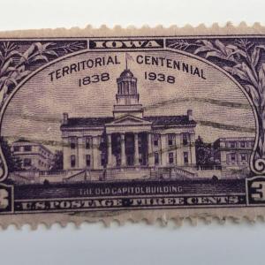 Photo of 1938 3¢ Iowa Territory Centennial Stamp