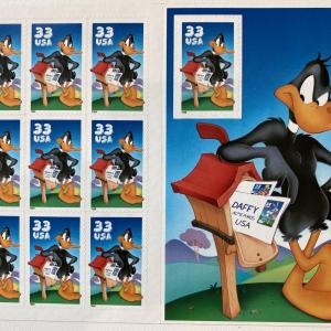Photo of Looney Tunes Daffy Duck stamps
