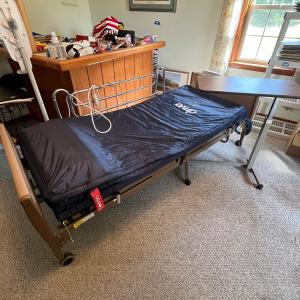 Photo of LOT 76L: Medical Bed and Bedside Table