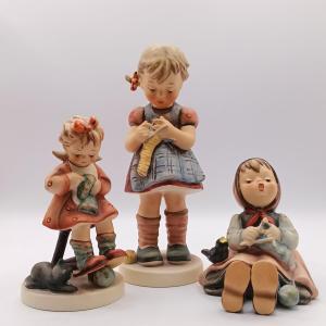 Photo of LOT 48: Goebel Hummel Stitch in Time 255, Happy Pastime 69 & Mother's Helper 133