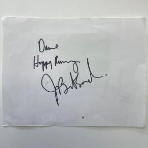 Photo of Joan Benoit original signature