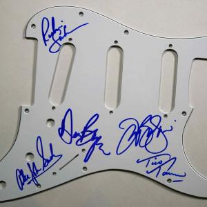 Photo of Bon Jovi signed Pickguard