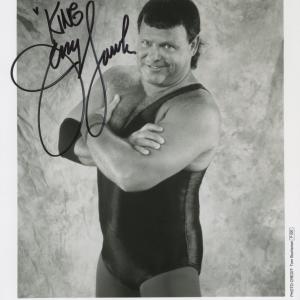 Photo of Jerry "The King" Lawler signed photo