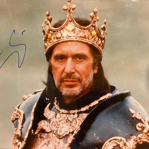 Photo of Al Pacino signed "Richard III" movie photo