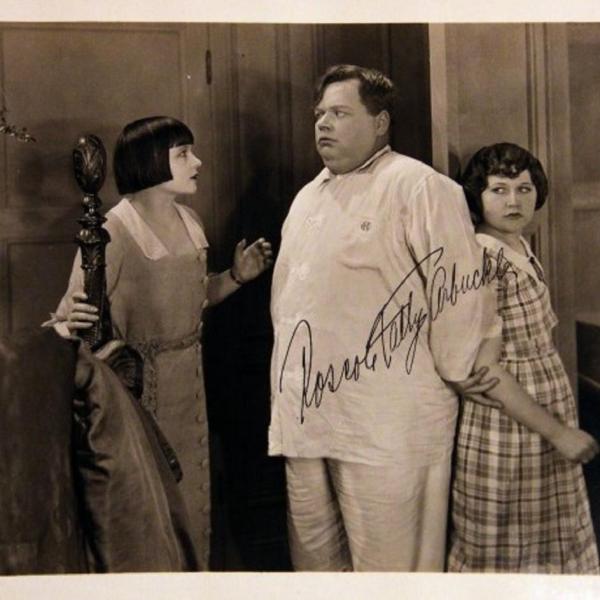 Photo of Roscoe Arbuckle signed movie still photo 