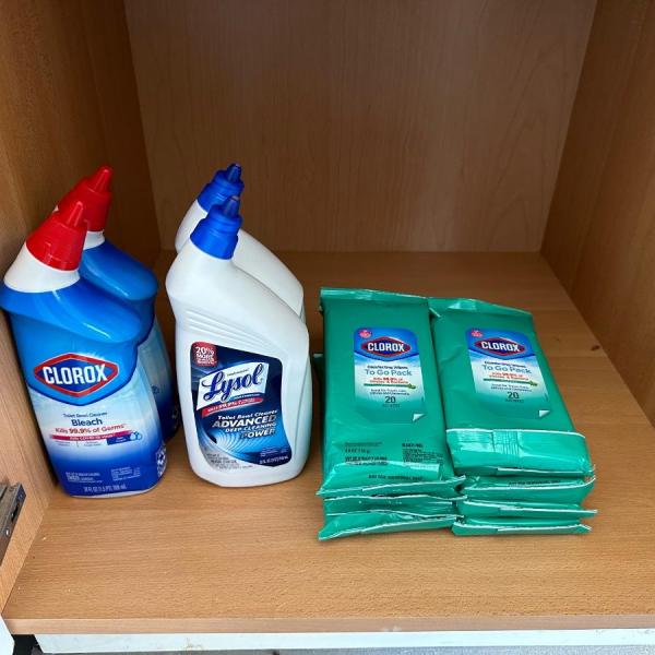 Photo of TOILET BOWL CLEANER AND CLOROX WIPES