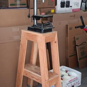 Photo of 8" DRILL PRESS ON STAND WITH LOCKING WHEELS