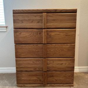 Photo of SOLID WOOD 5 DRAWER CHEST