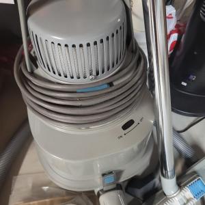 Photo of NILFISK CANISTER VACUUM WITH POWER HEAD AND ATTACHMENTS