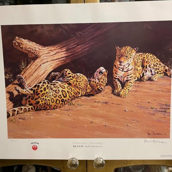 Photo of Afternoon Courtship Lithograph by Paul Bosman Artist Signed 759/950 18" x 24" Un