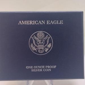 Photo of 2008 U. S. Mint American Eagle Silver Dollar Proof Coin (#102)