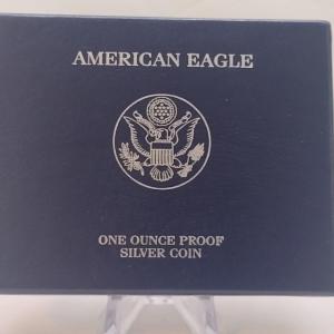 Photo of 2007 U. S. Mint American Eagle Silver Dollar Proof Coin (#117)